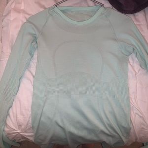 Aqua Lululemon Swiftly Longsleeve